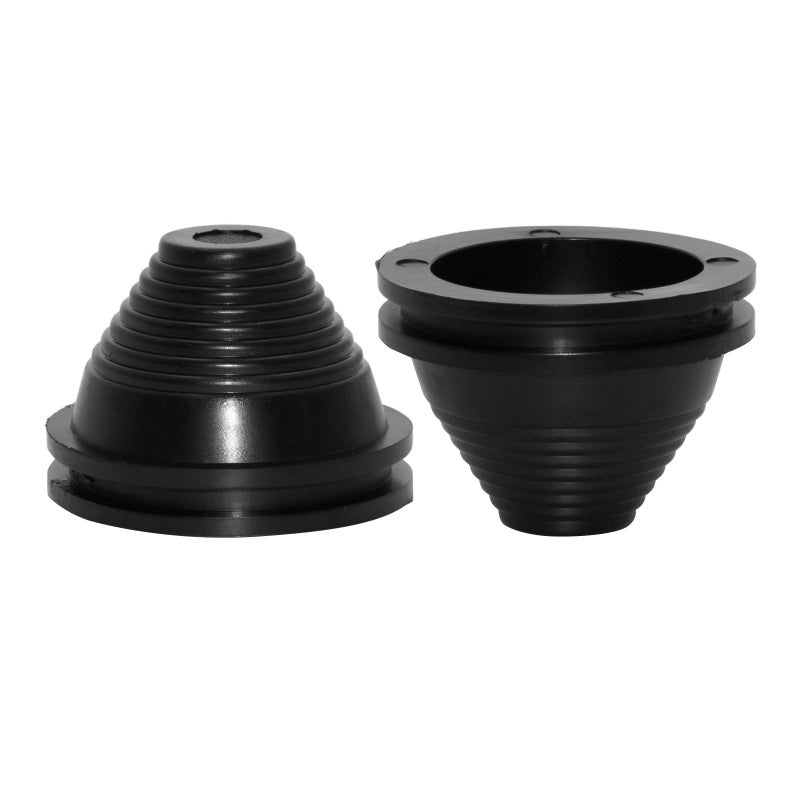 Flyshop Black 60mm 2-3/8" Tower Shaped Grommet, 50mm 2" ID, Hole Plug Synthetic Rubber Grommets Wire Protection Firewall Rubber Plug, 4-Pack - Image 1